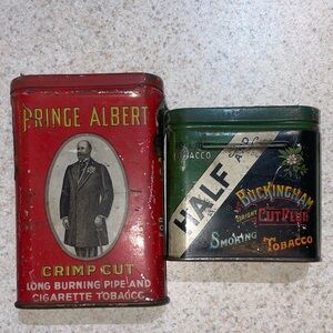2 Vintage Tobacco Tins